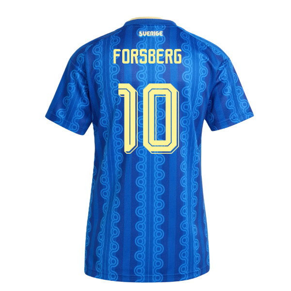 2026-2027 Sweden Away Shirt (Womens) (Forsberg 10)-SoccerKits Hub | Buy Soccer Jerseys Online